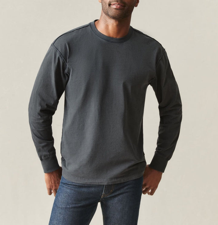 Keeping Washed Cuff Long-Sleeve Tee