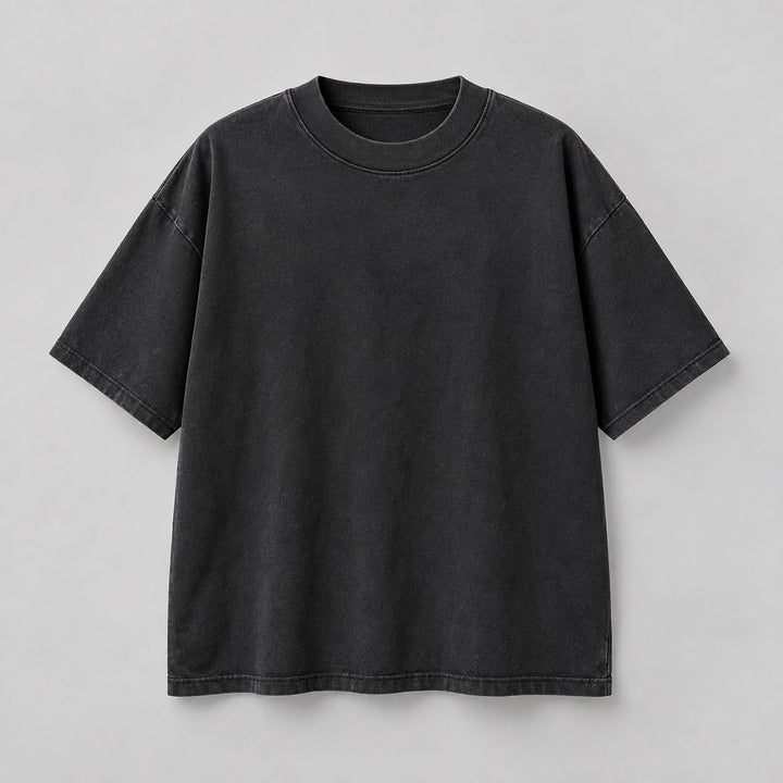 Keeping Blank Washed Black Tee