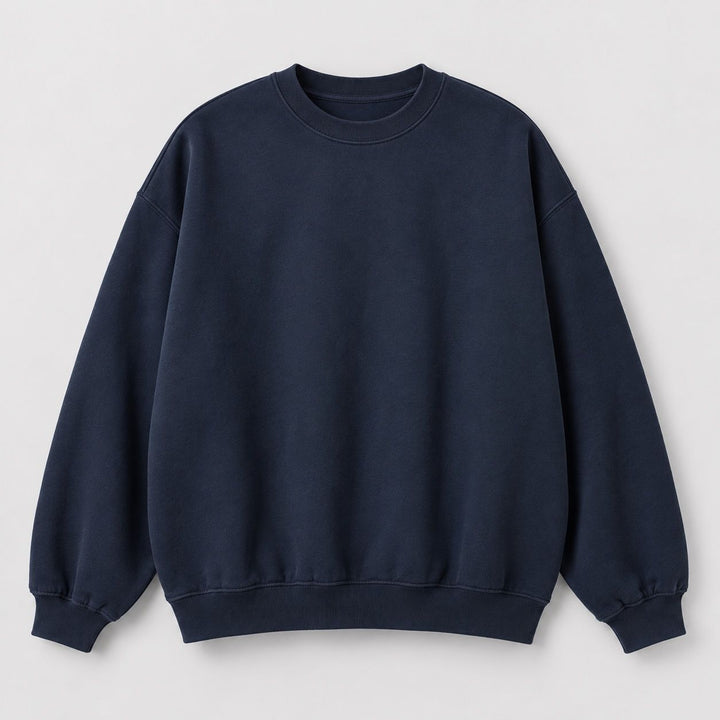 Keeping Blank Navy Crewneck