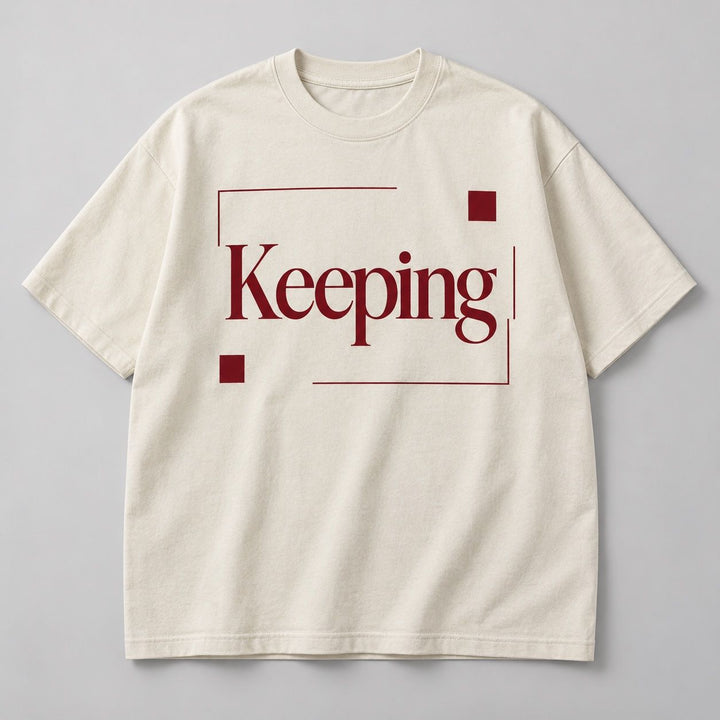 Keeping Archival Serif Frame Tee