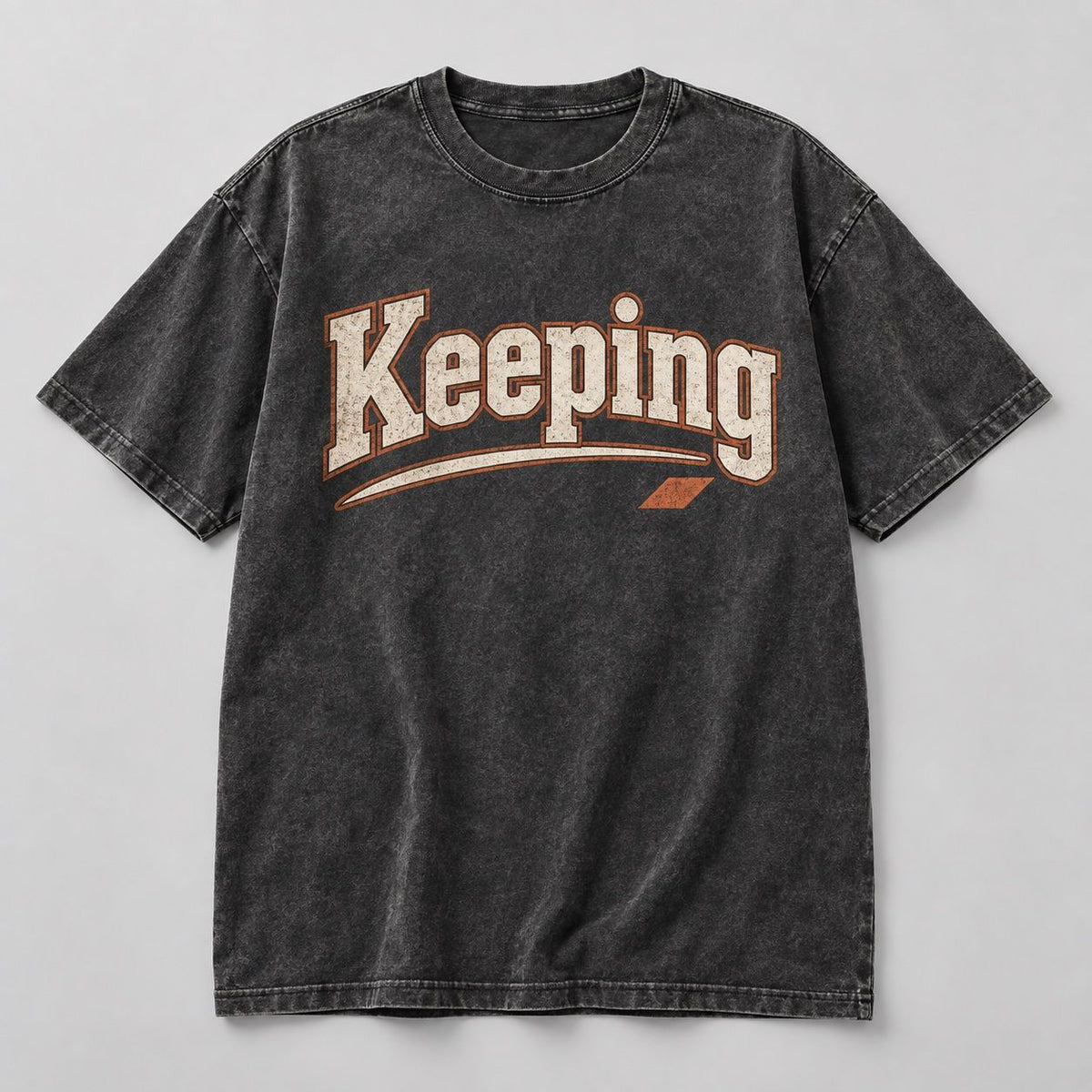 Keeping Outlined Varsity Sweep Tee