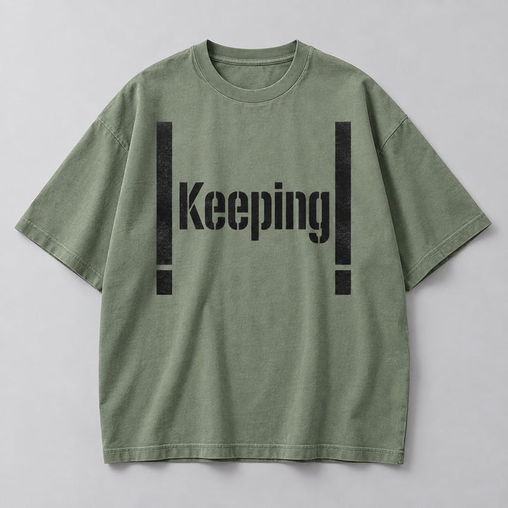 Keeping Stencil Pillar Tee