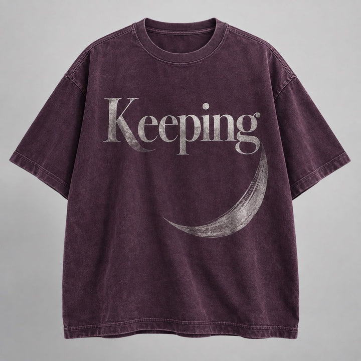 Keeping Metallic Crescent Tee