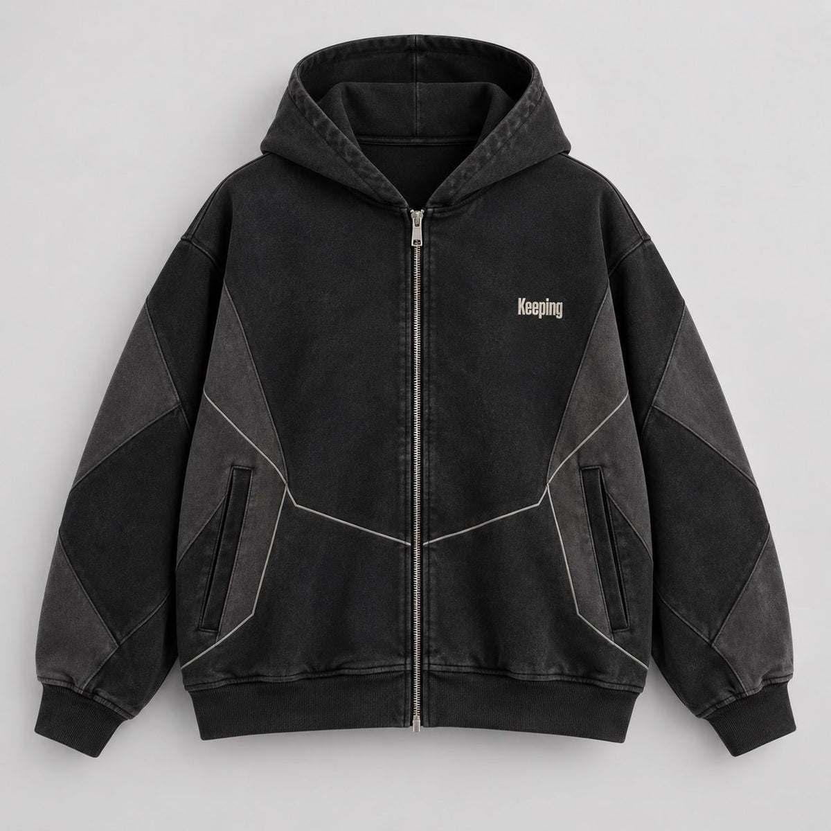 Keeping Split-Seam Zip Hoodie
