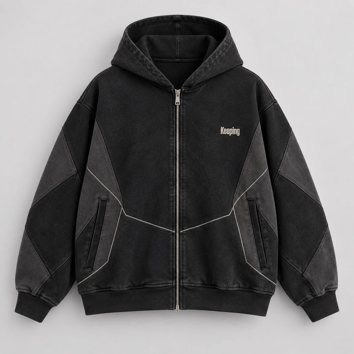 Keeping Split-Seam Zip Hoodie