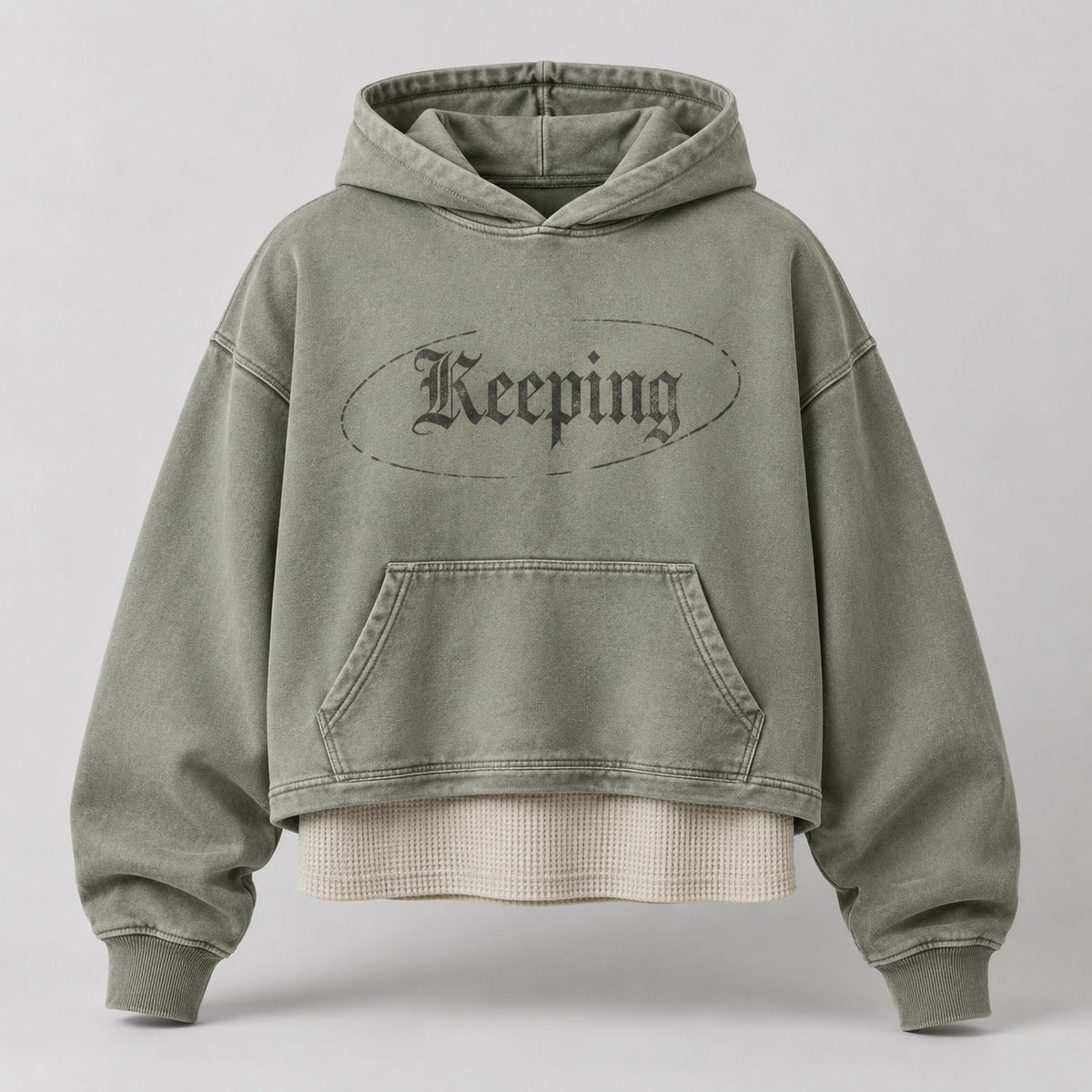 Keeping Layered Thermal Hem Hoodie