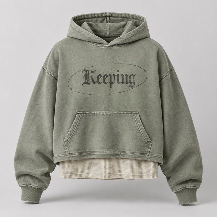 Keeping Layered Thermal Hem Hoodie