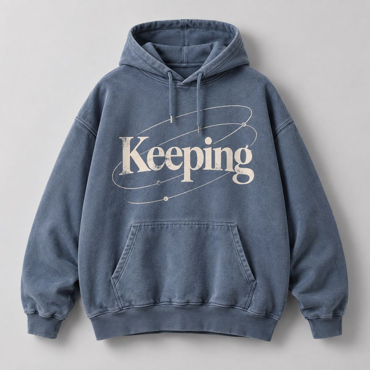 Keeping Faded Blue Orbit Hoodie