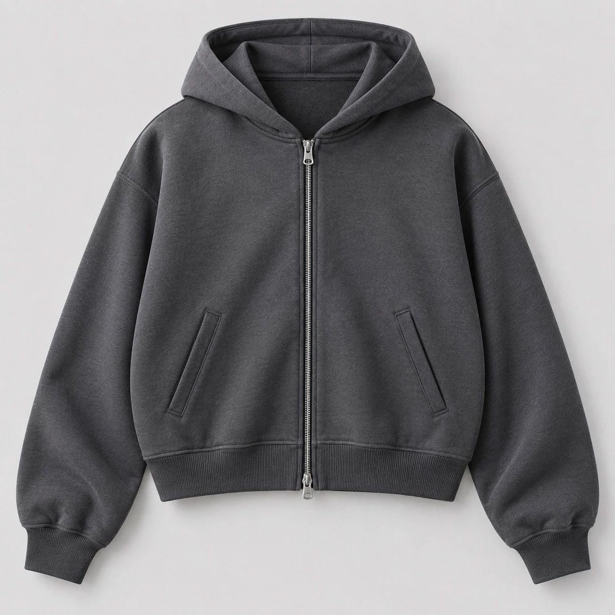 Keeping Boxy Double-Zip Hoodie