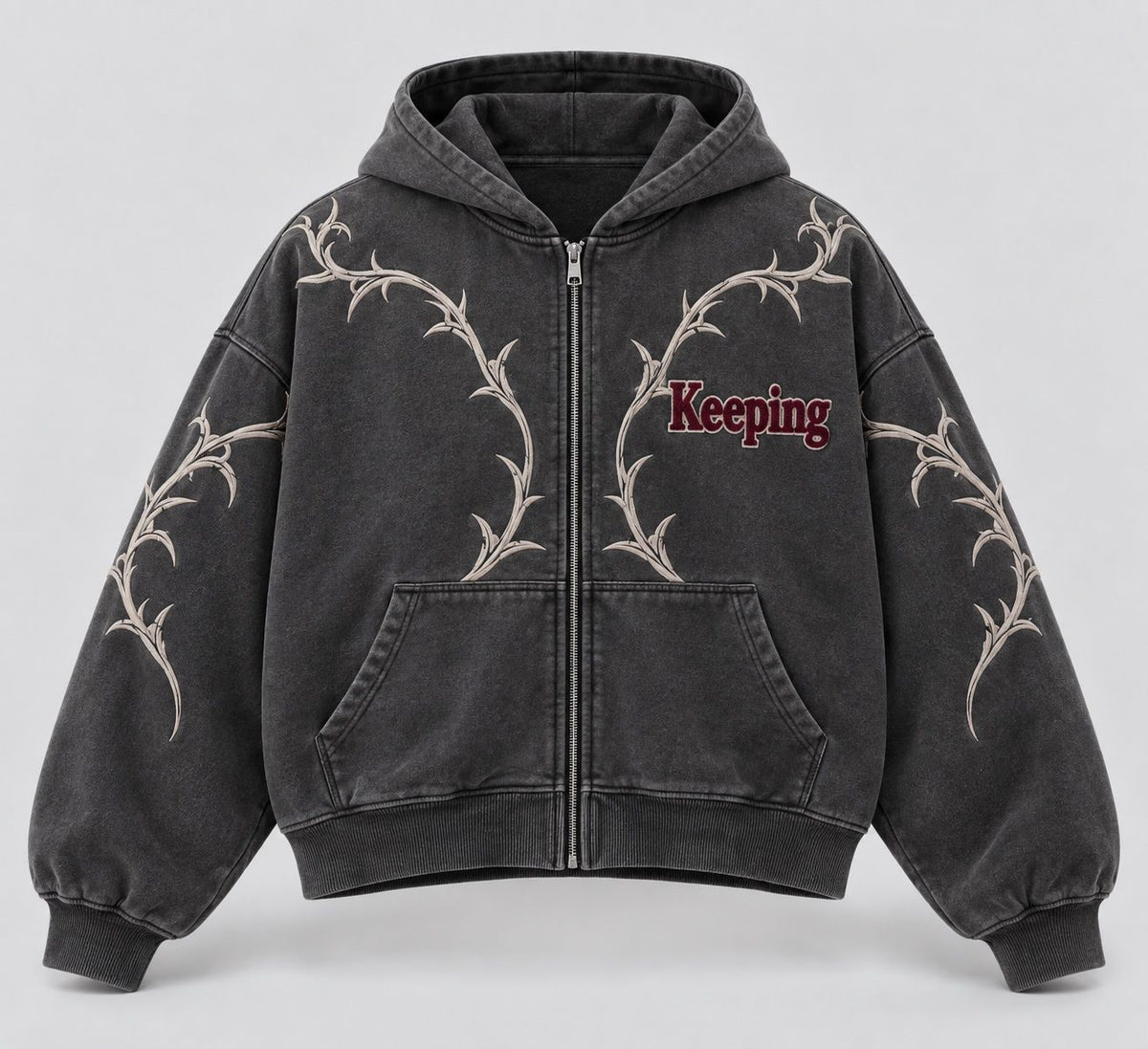 Keeping Thorn Arc Zip Hoodie