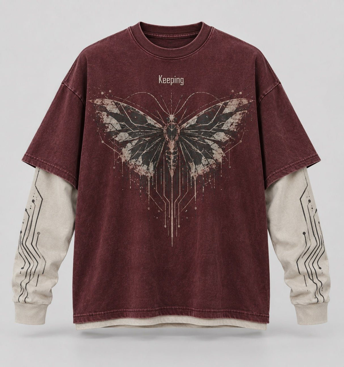 Keeping Moth Circuit Layered Long Sleeve