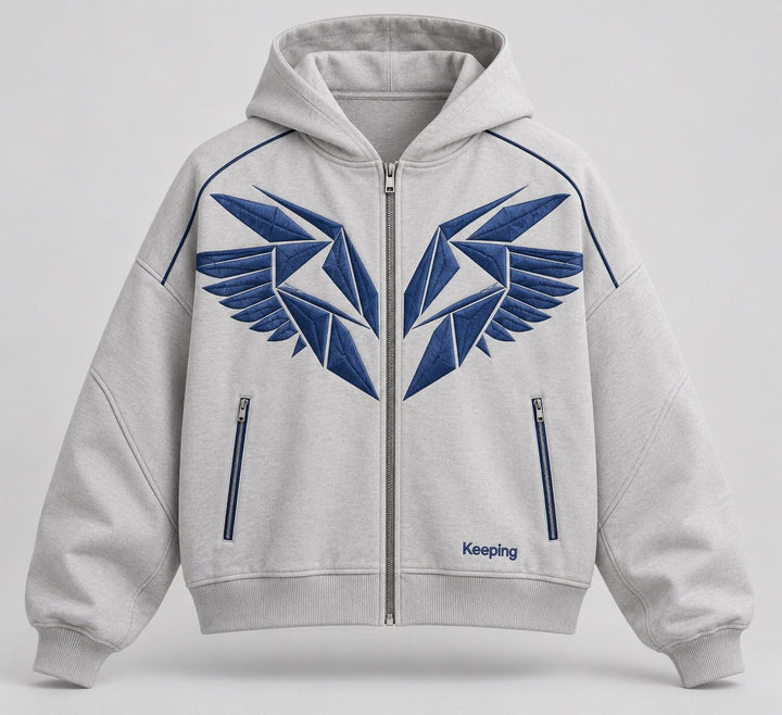 Keeping Folded Flight Zip Hoodie