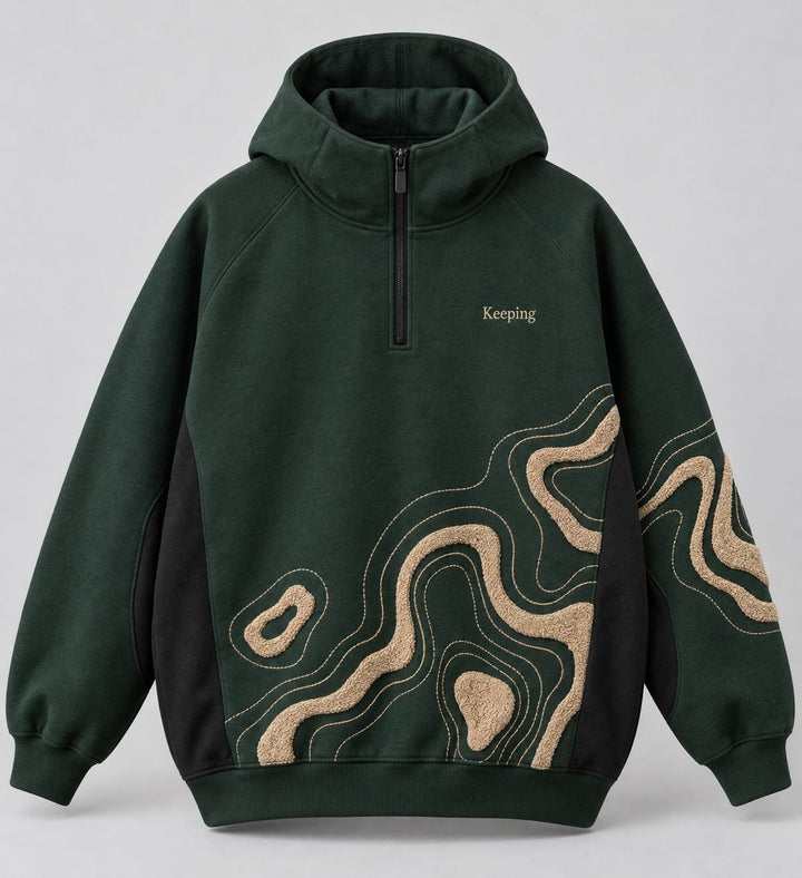 Keeping Contour Field Half-Zip Hoodie
