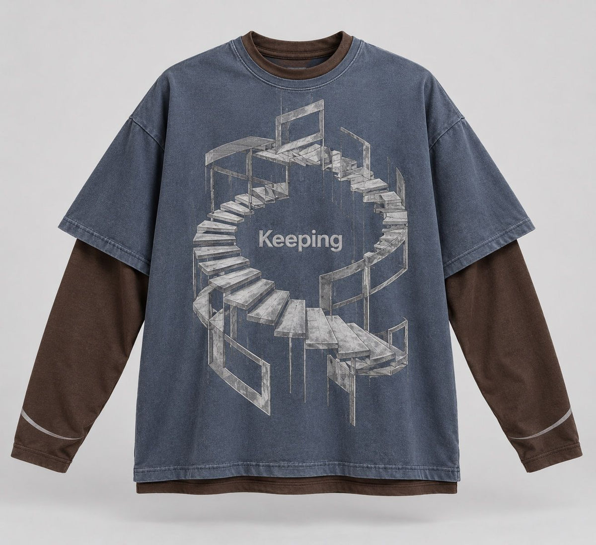 Keeping Spiral Structure Layered Long Sleeve