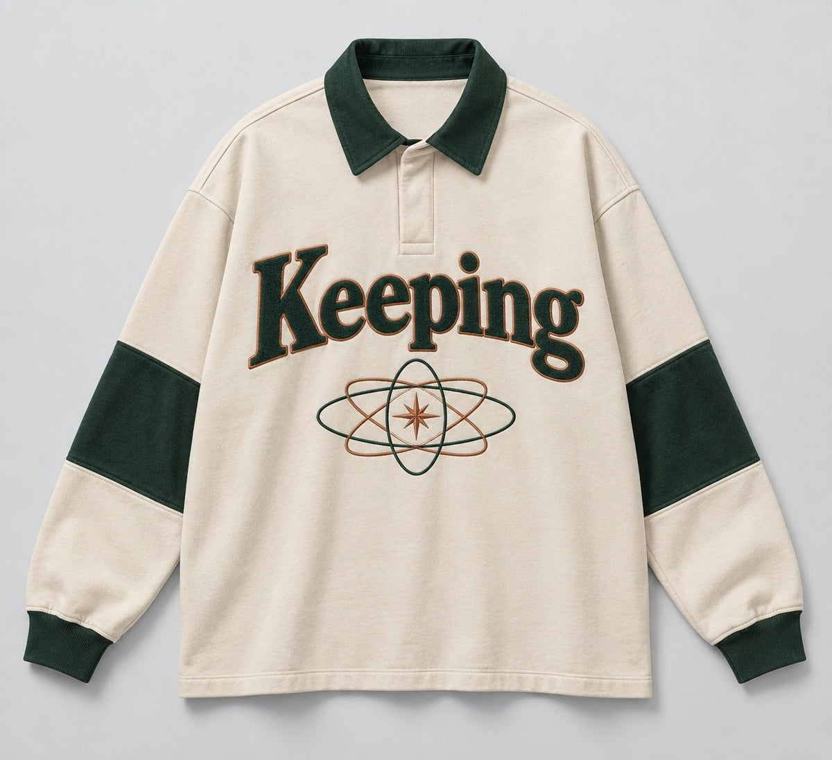 Keeping Orbit Crest Rugby Long Sleeve