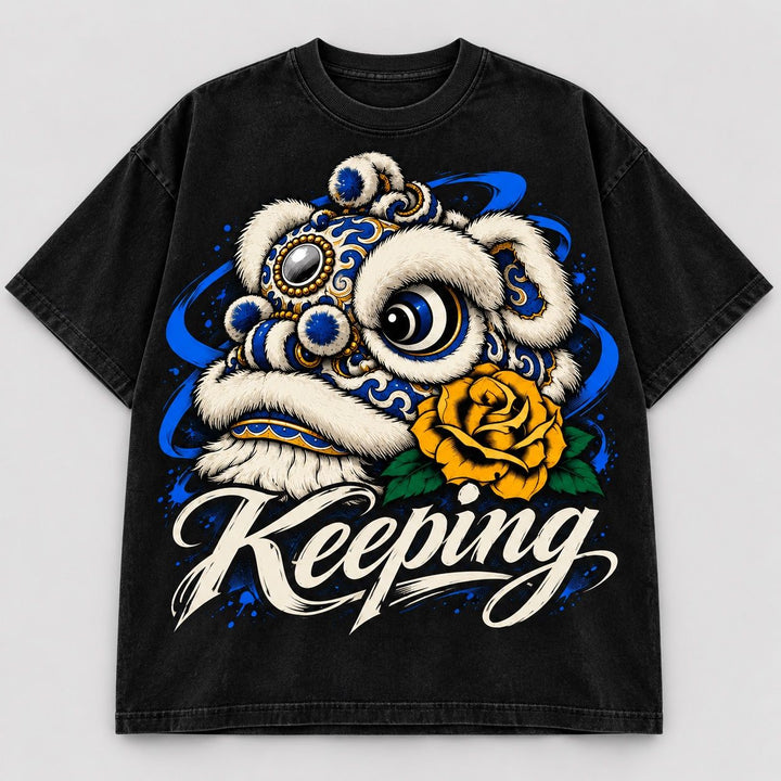Keeping Blue Lion Rhythm Tee