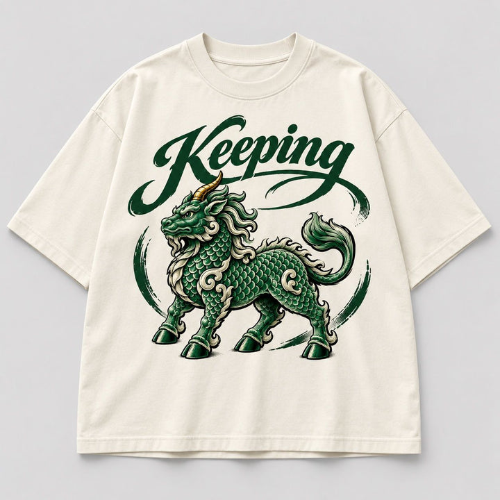 Keeping Jade Qilin Crest Tee