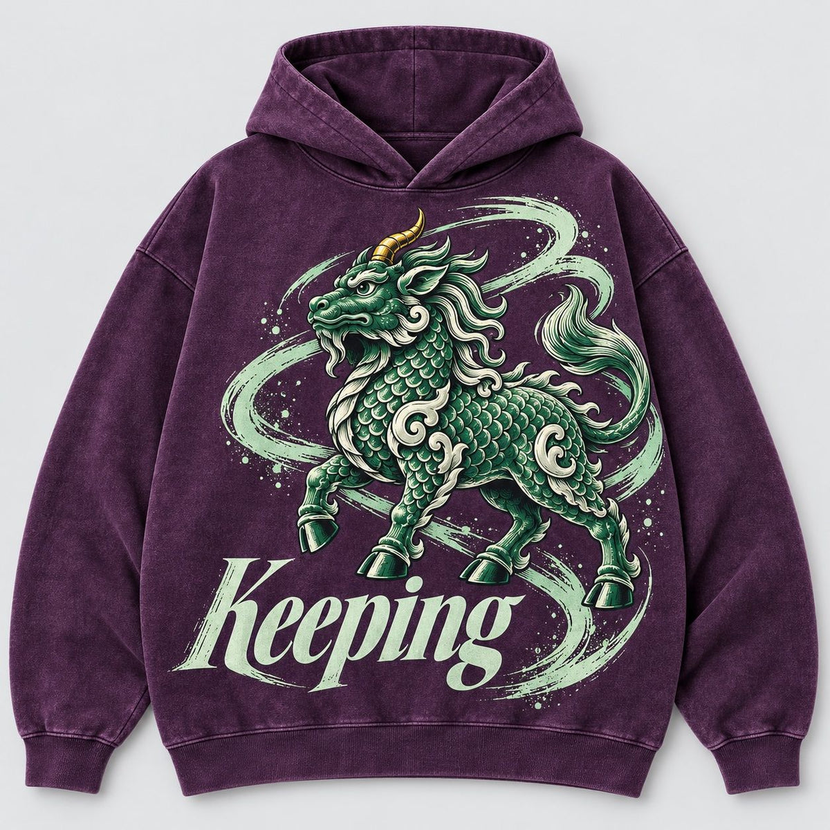 Keeping Qilin Orbit Pullover