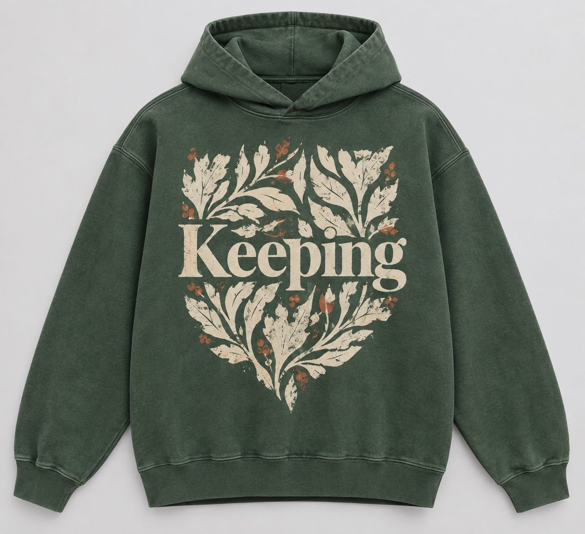 Keeping Botanical Block Shield Hoodie