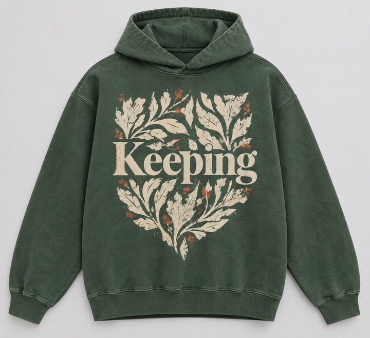 Keeping Botanical Block Shield Hoodie