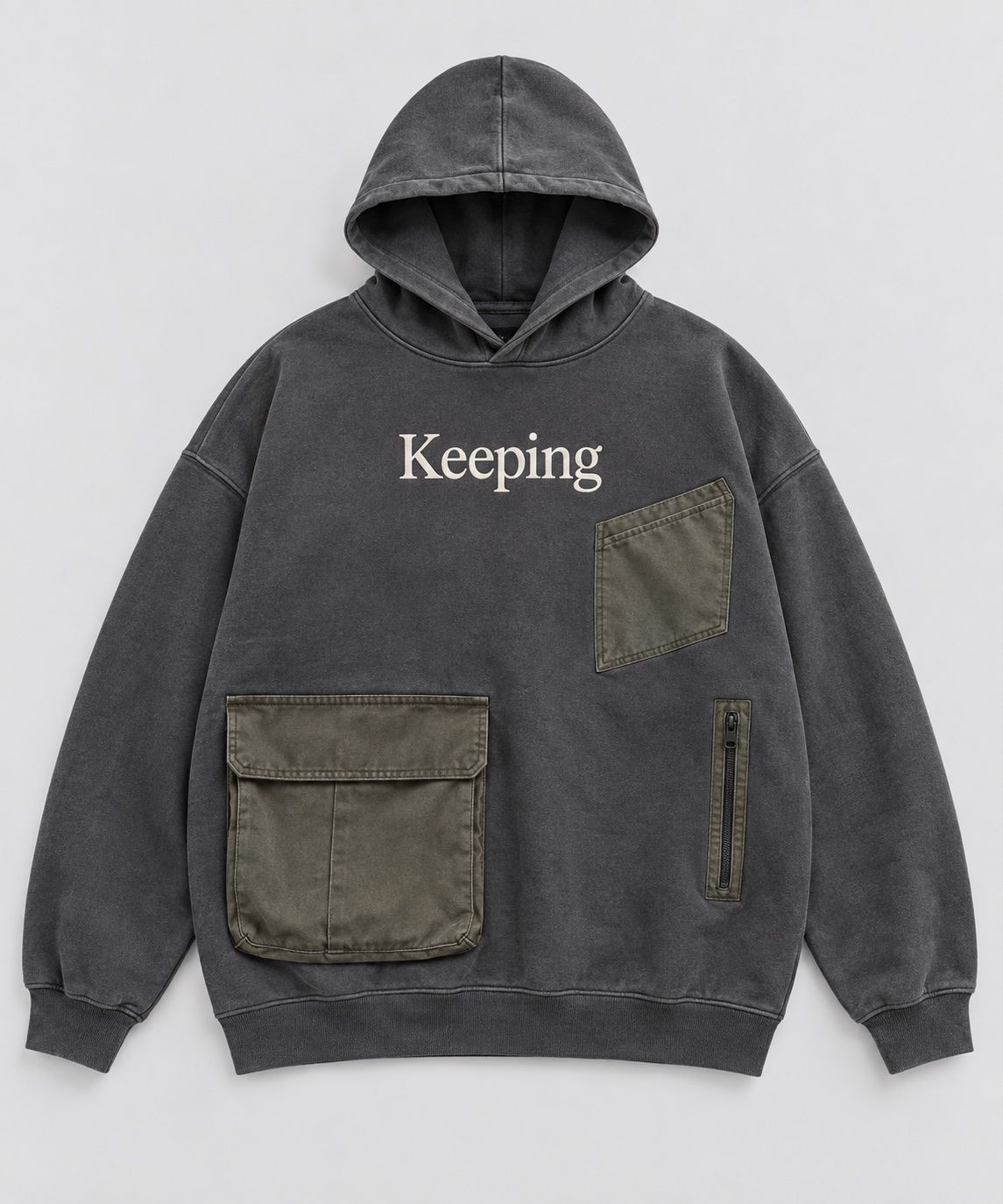 Keeping Offset Utility Pocket Hoodie