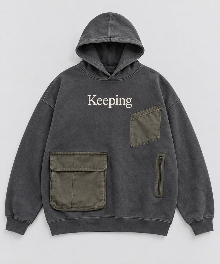 Keeping Offset Utility Pocket Hoodie