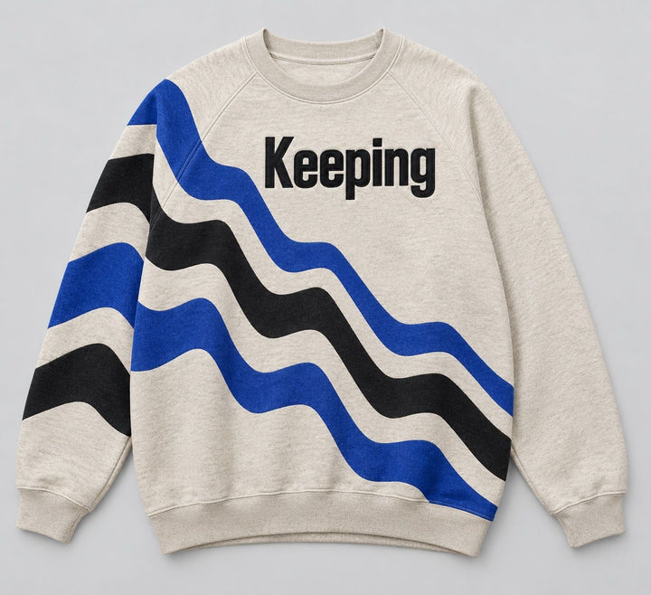 Keeping Wave Chevron Sweatshirt