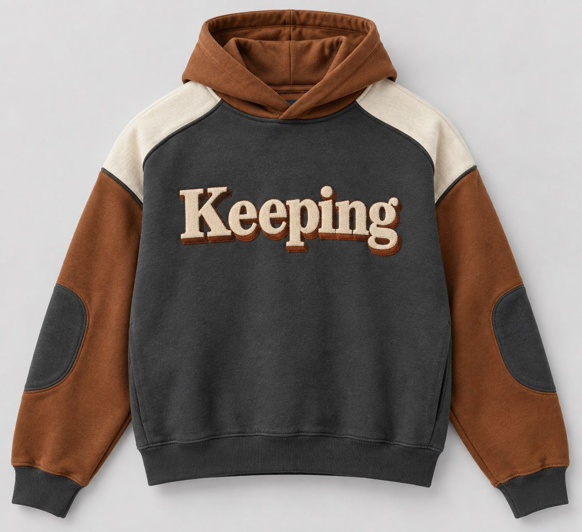 Keeping Saddle Panel Contrast Hoodie