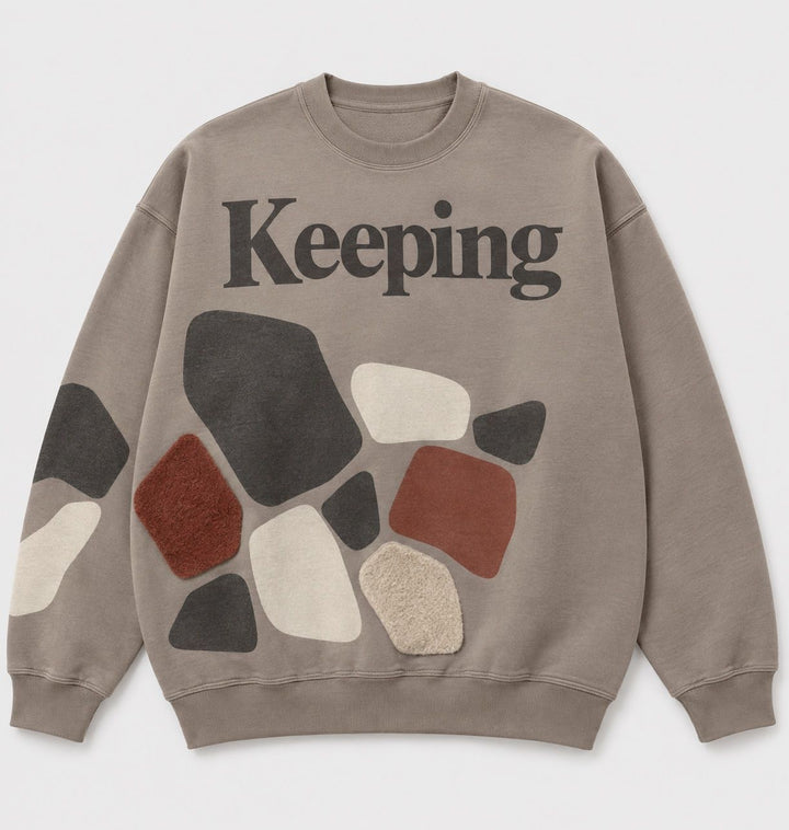 Keeping Cobblestone Composition Sweatshirt