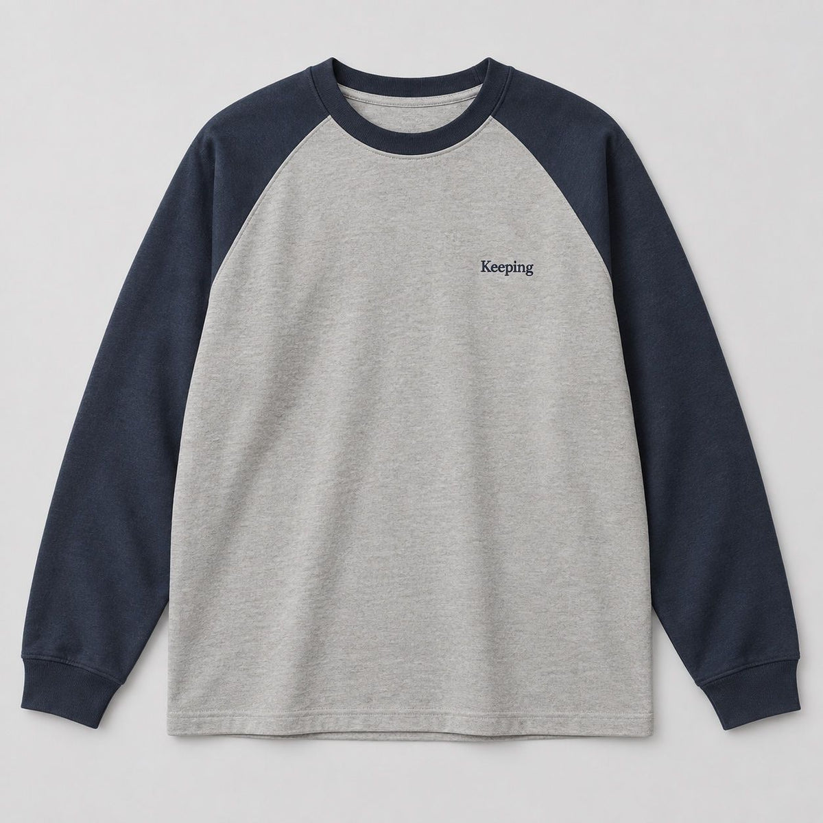 Keeping Split-tone Raglan Long Sleeve
