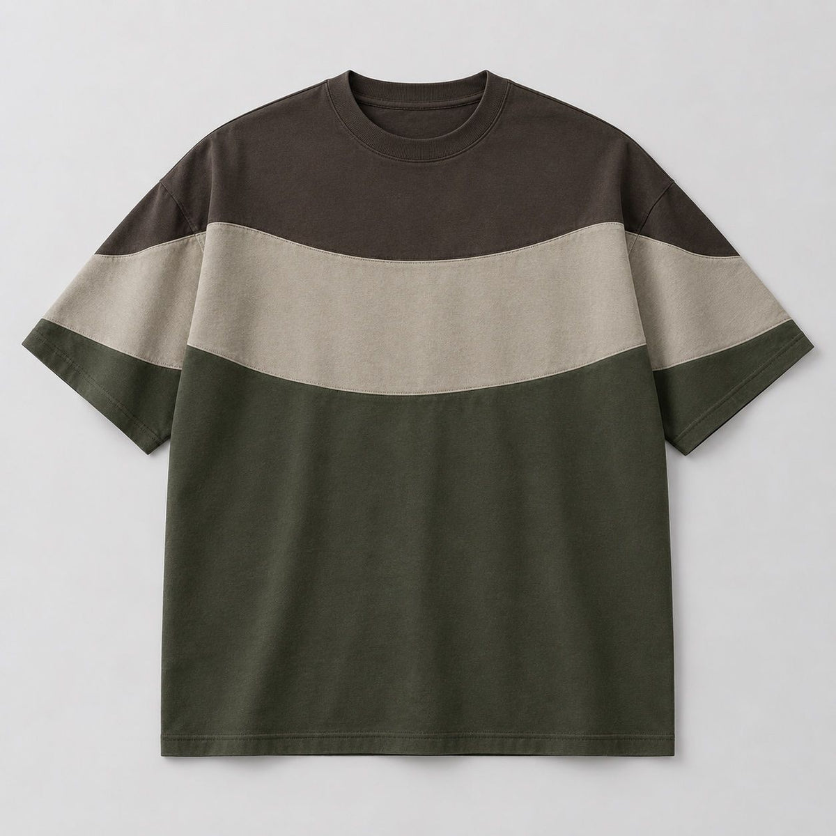 Keeping Curved Yoke Colorblock Tee