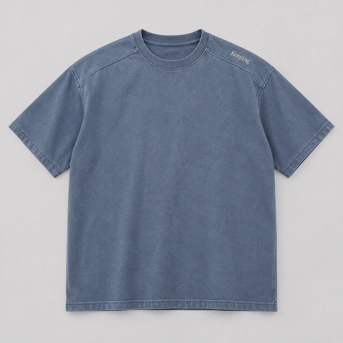 Keeping Micro Embroidered Yoke Tee